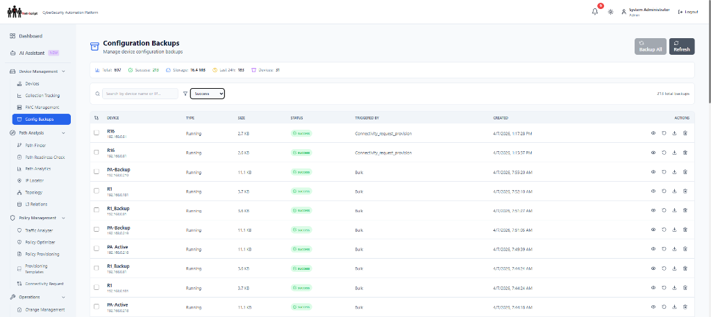 Configuration Backup Vault